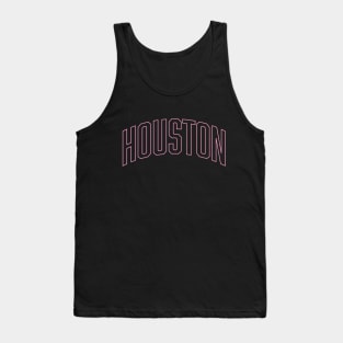 Houston Pink Outline Tank Top